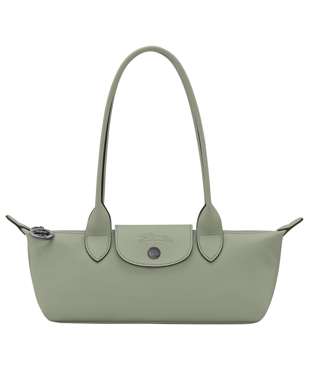 LONGCHAMP Зеленая кожаная сумка через плечо, фото 1