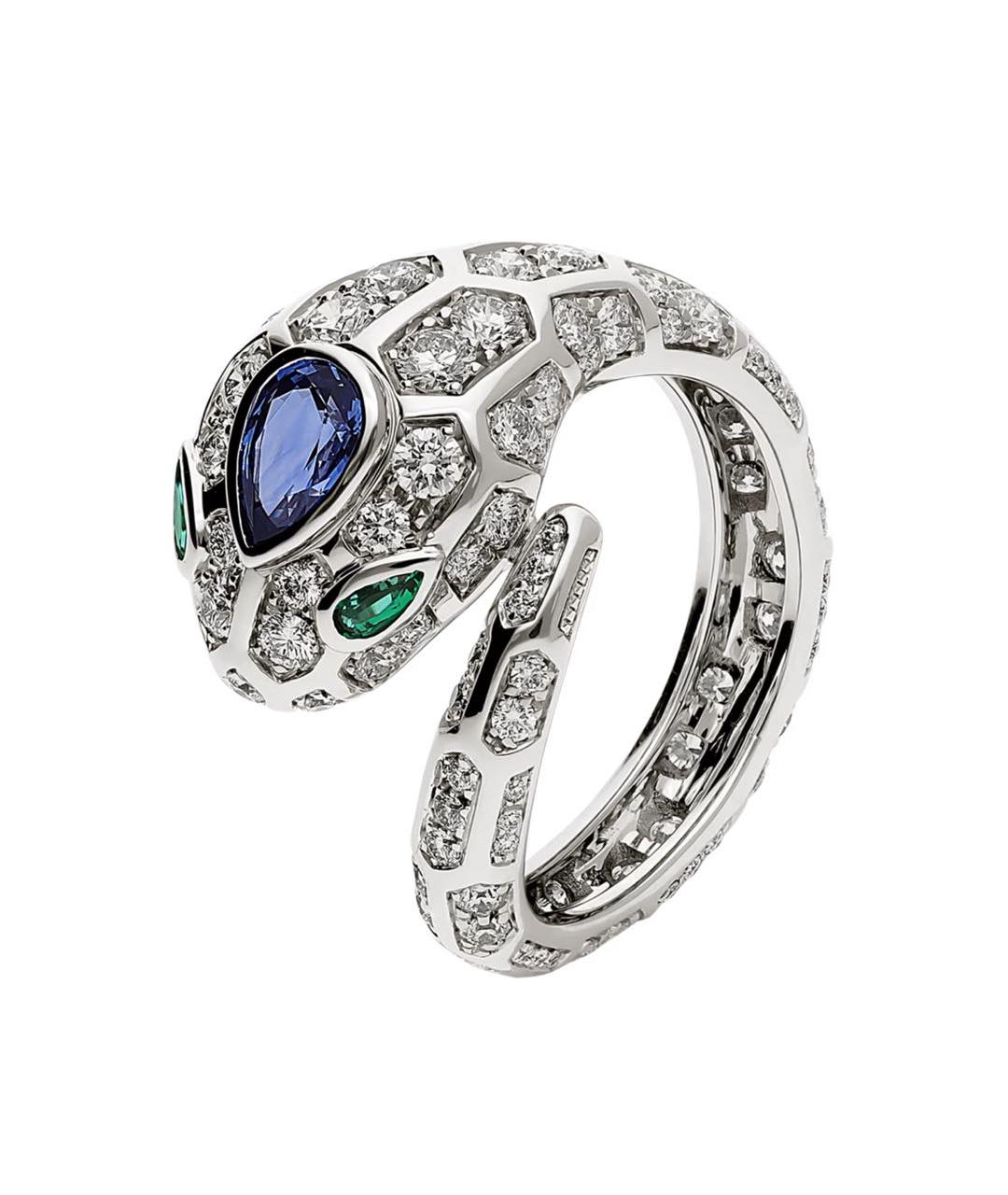 BVLGARI Серебряное кольцо из белого золота, фото 1