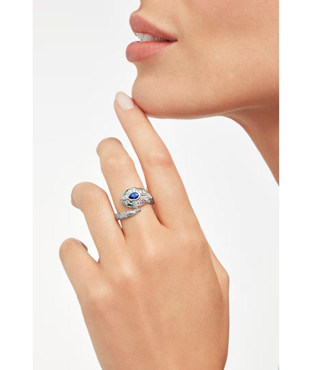 BVLGARI Серебряное кольцо из белого золота, фото 3