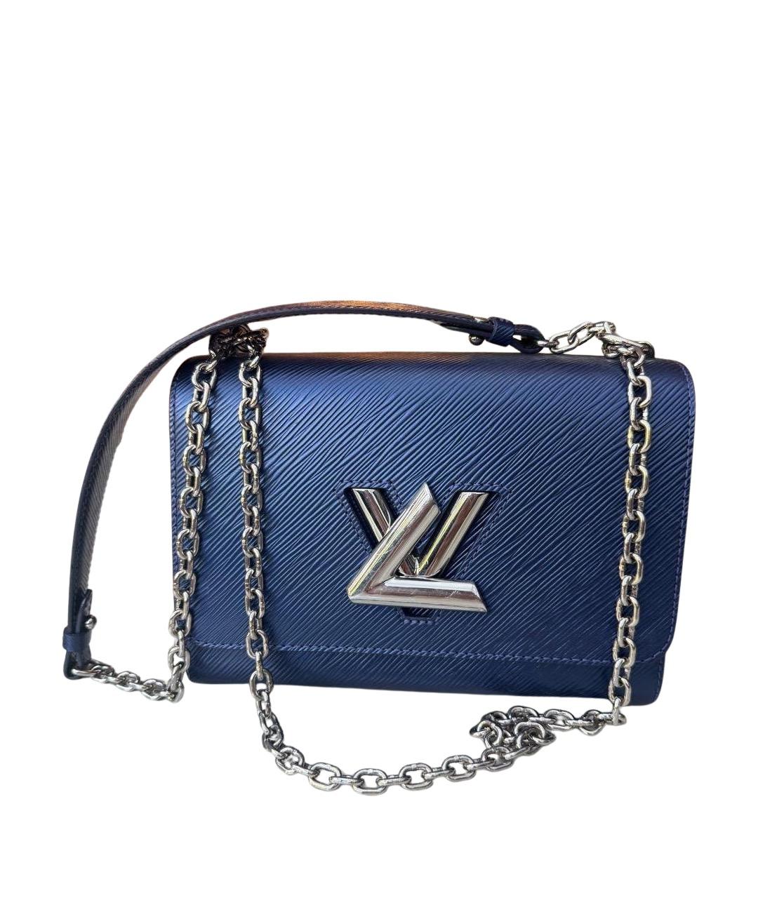 LOUIS VUITTON Синяя кожаная сумка через плечо, фото 1