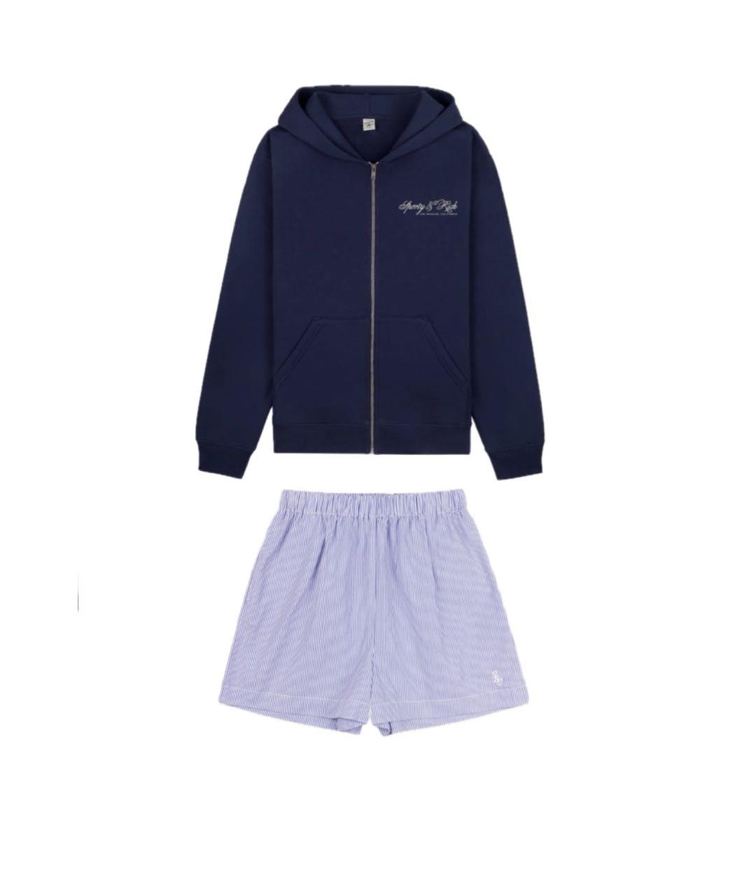 SPORTY AND RICH Синий хлопковый спортивные костюмы, фото 1