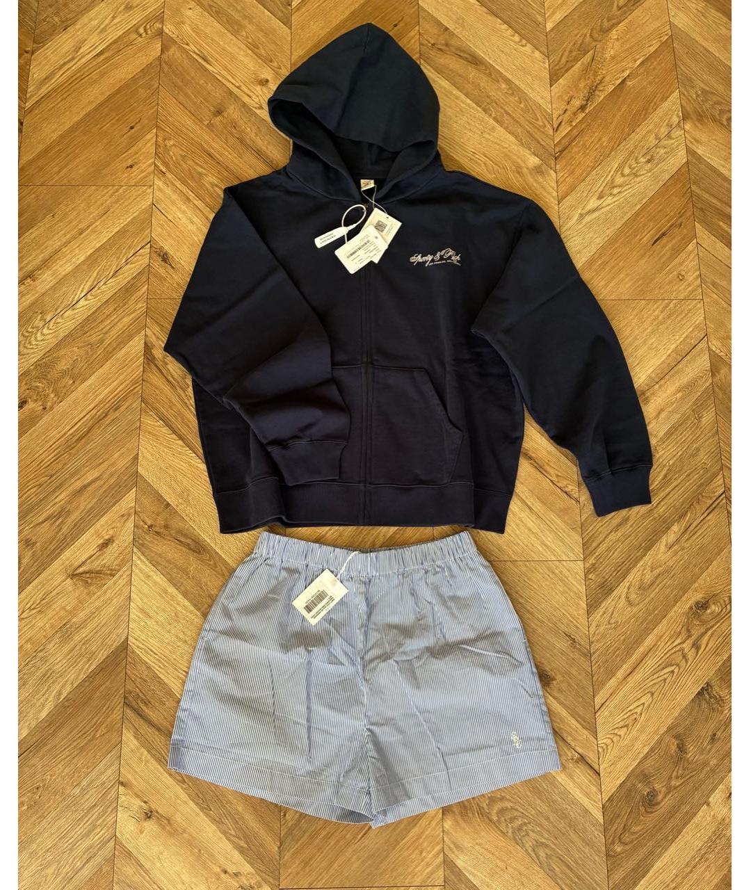 SPORTY AND RICH Синий хлопковый спортивные костюмы, фото 4