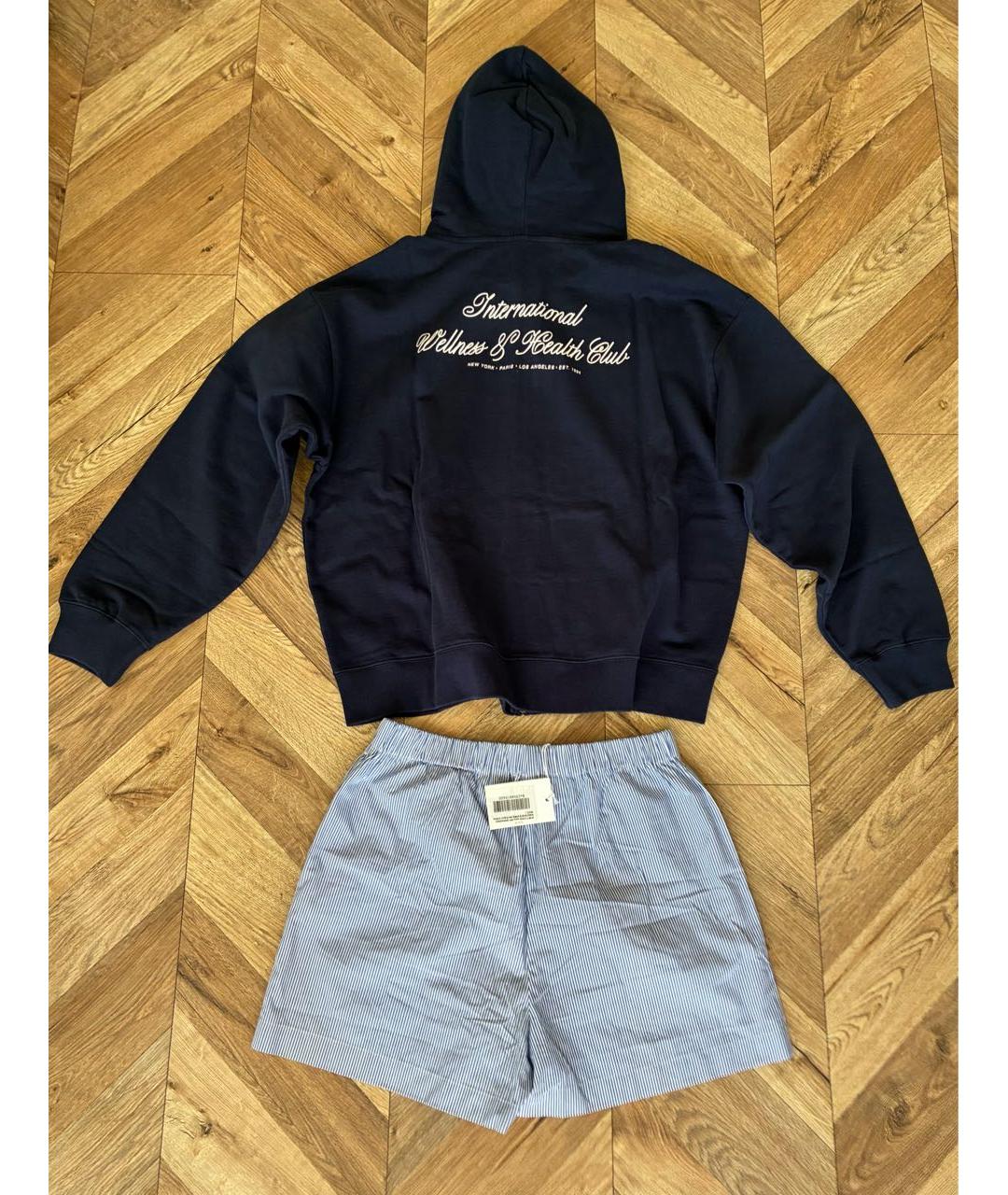 SPORTY AND RICH Синий хлопковый спортивные костюмы, фото 6