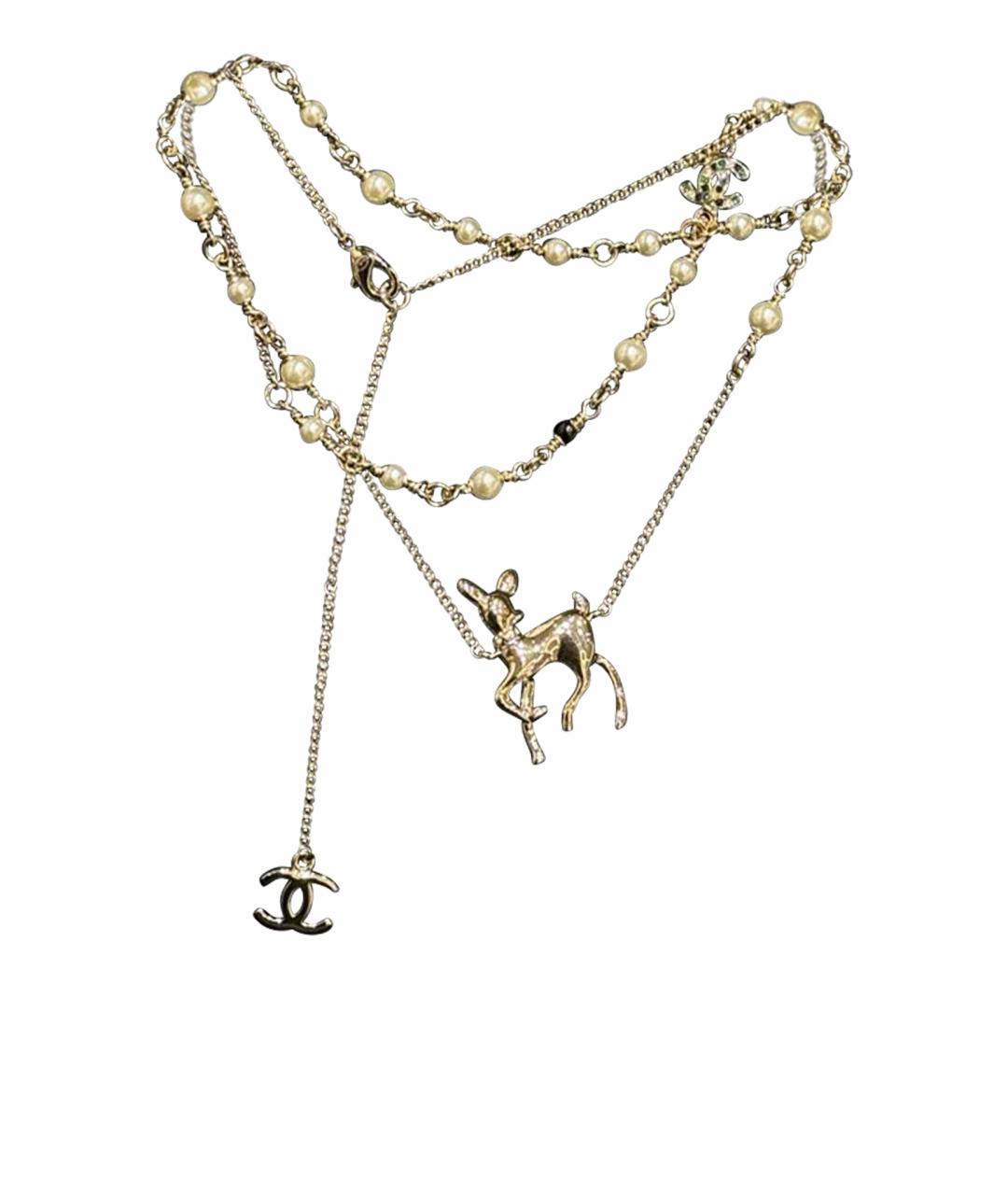 CHANEL Золотое колье, фото 1