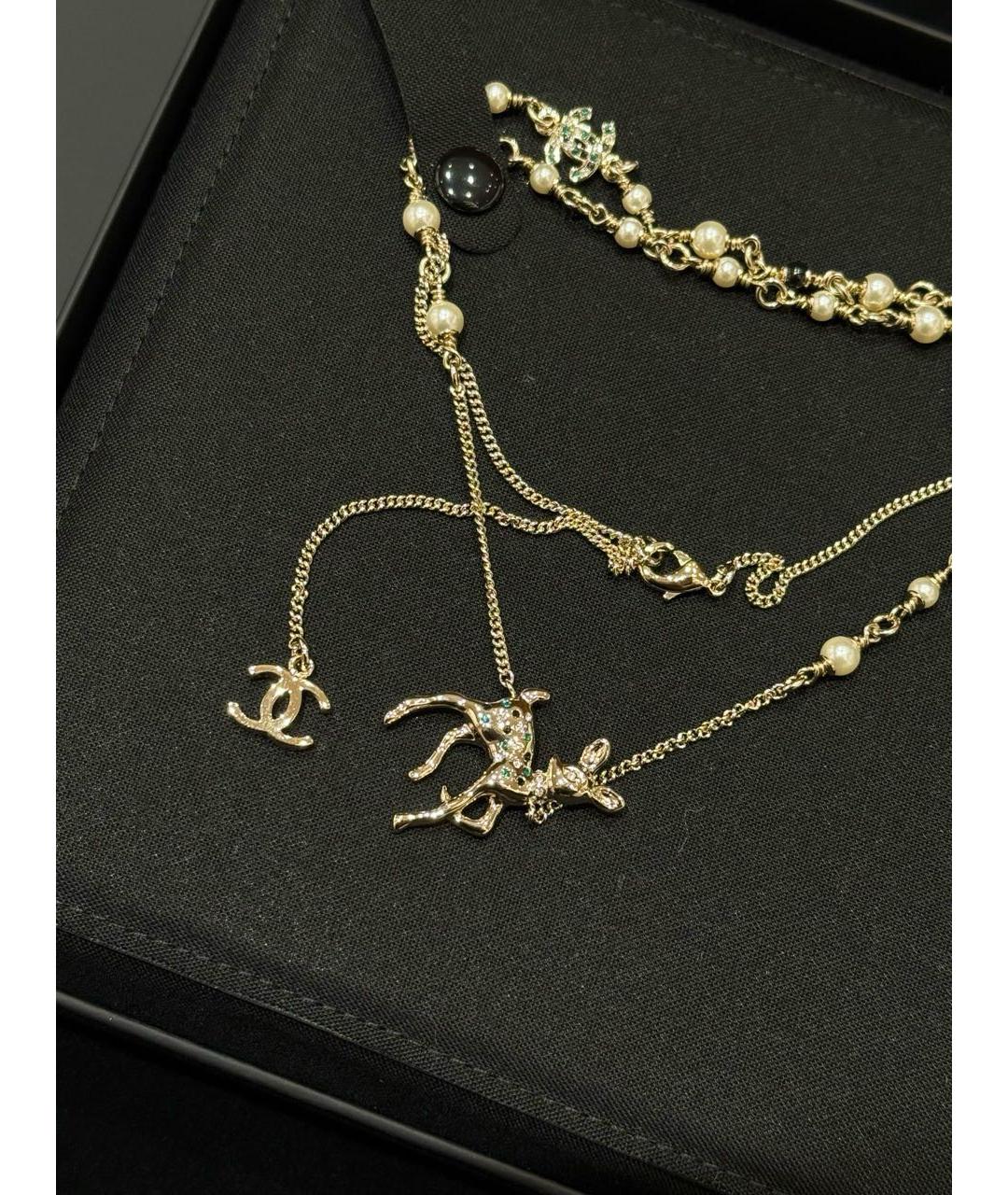 CHANEL Золотое колье, фото 4