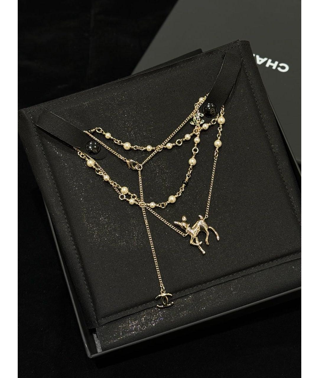 CHANEL Золотое колье, фото 5