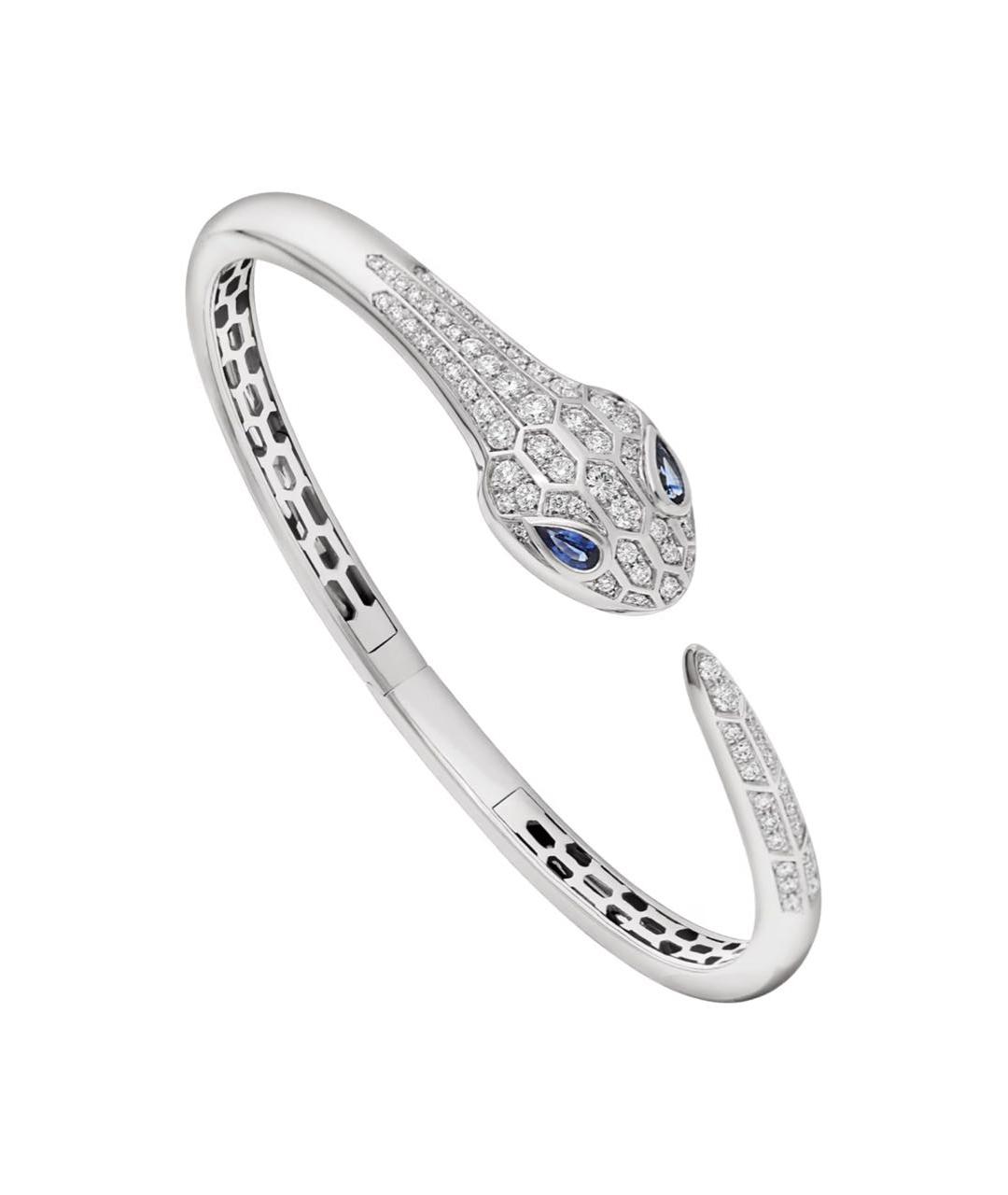 BVLGARI Серебряный браслет из белого золота, фото 1