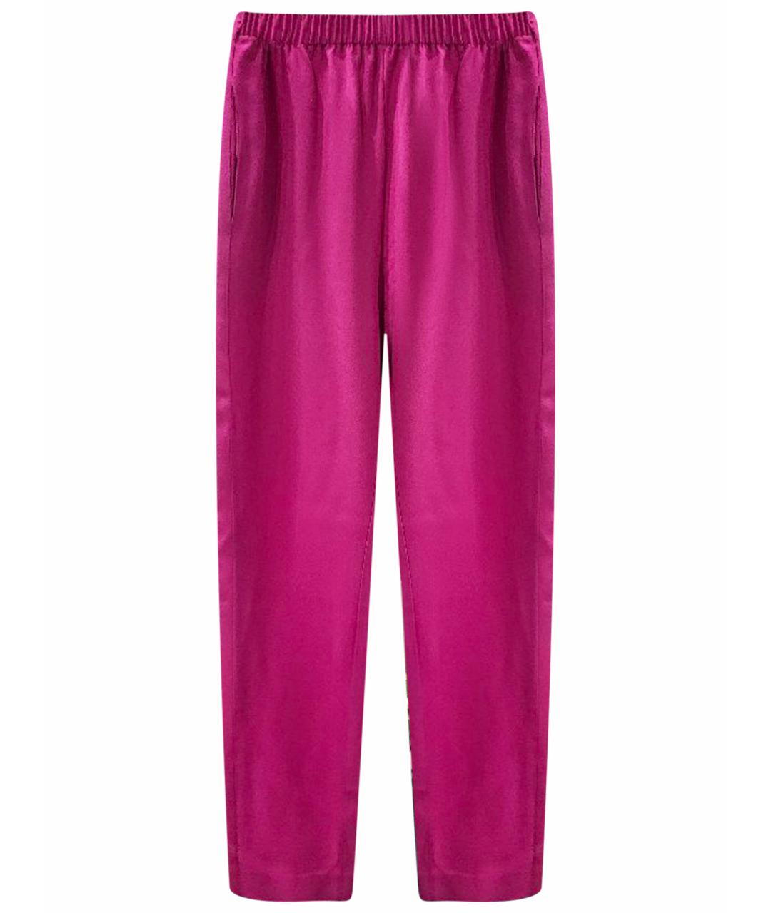 KENZO Фуксия ацетатные прямые брюки, фото 1