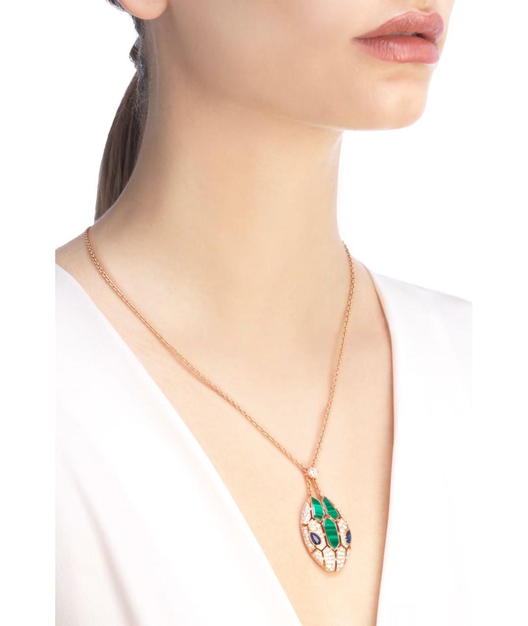 BVLGARI Золотое колье из розового золота, фото 4