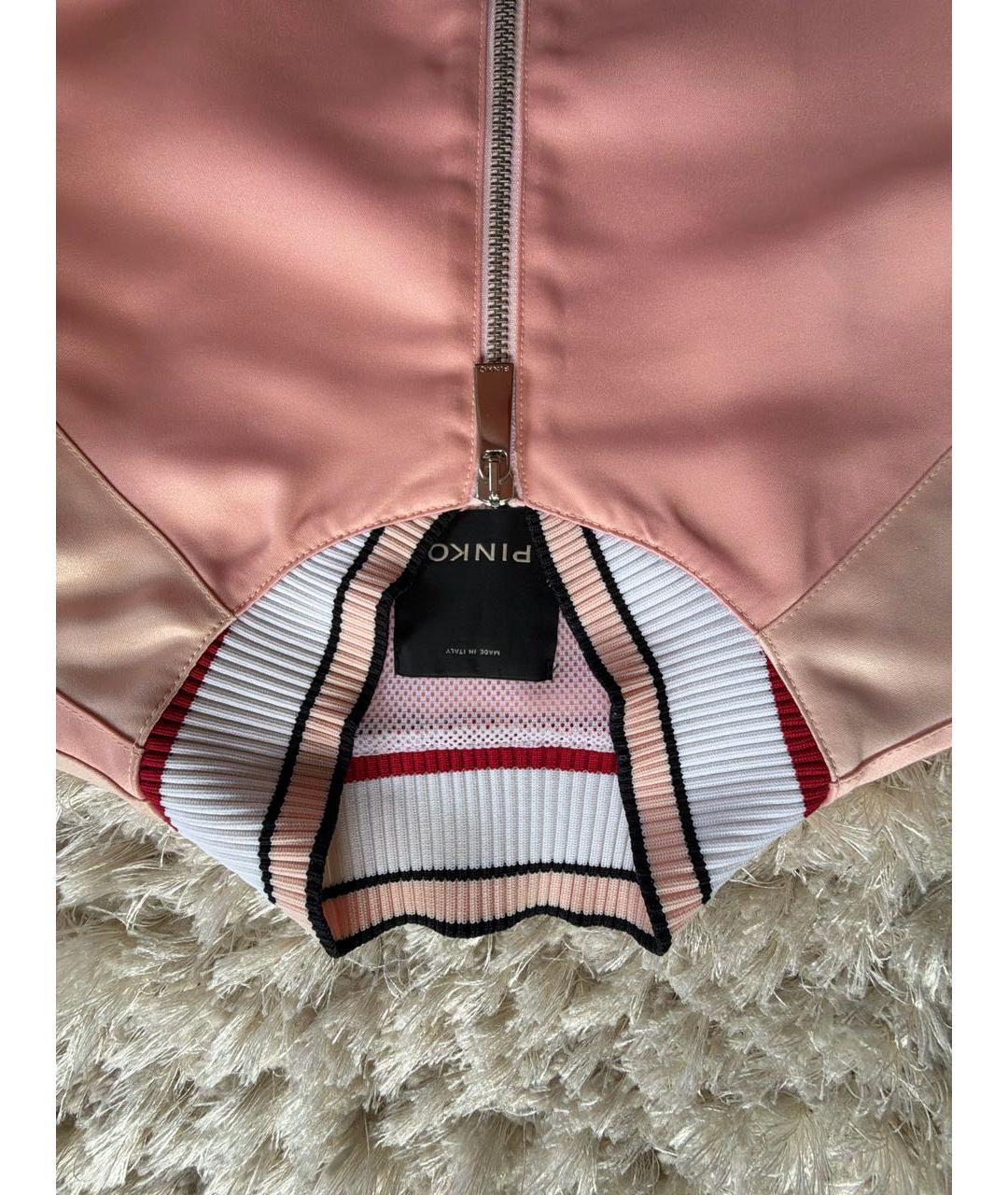 PINKO Розовая полиэстеровая куртка, фото 3
