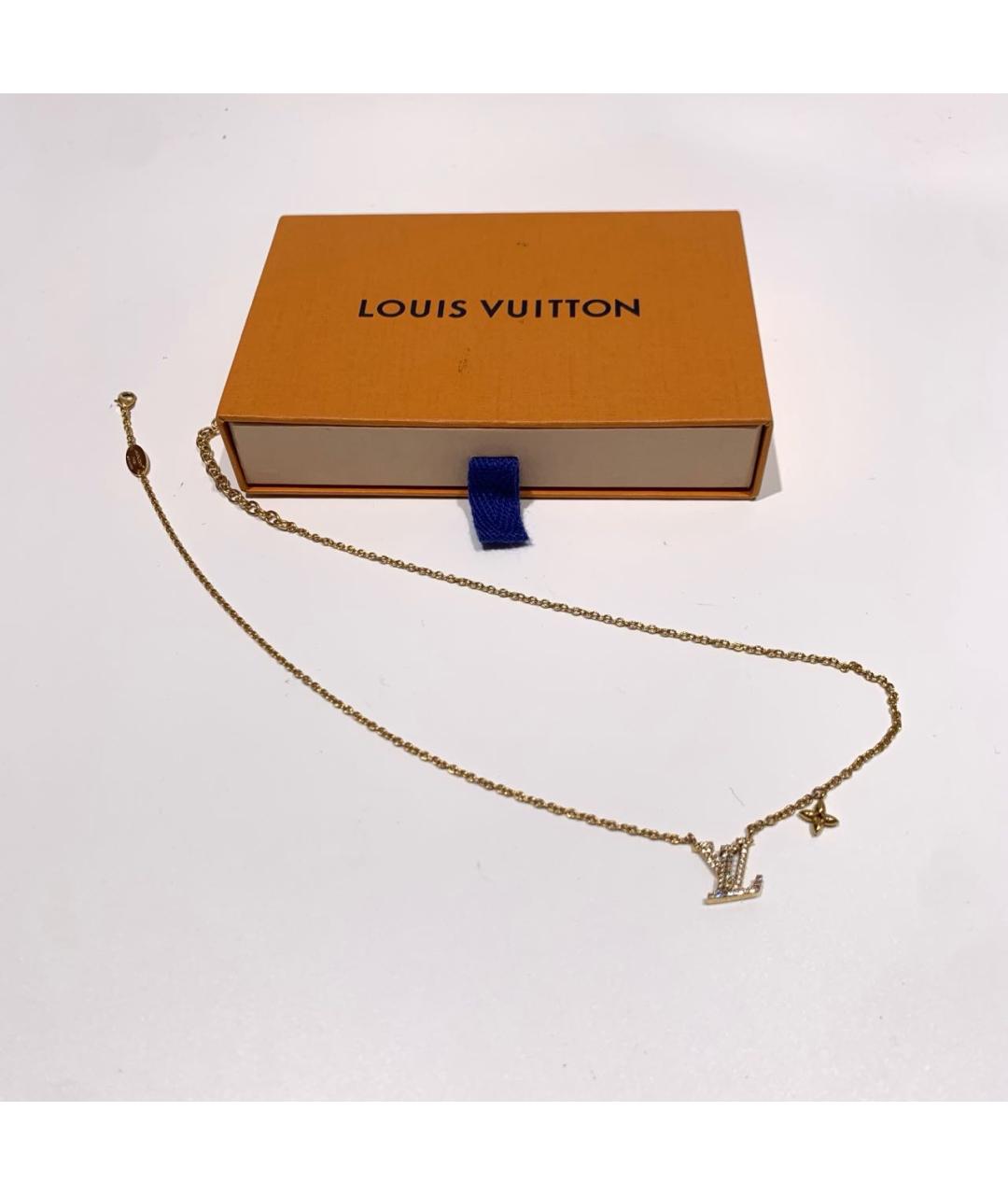 LOUIS VUITTON Золотое колье, фото 2