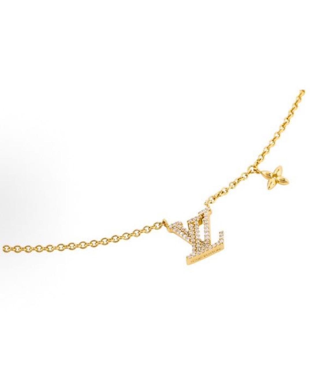 LOUIS VUITTON Золотое колье, фото 4