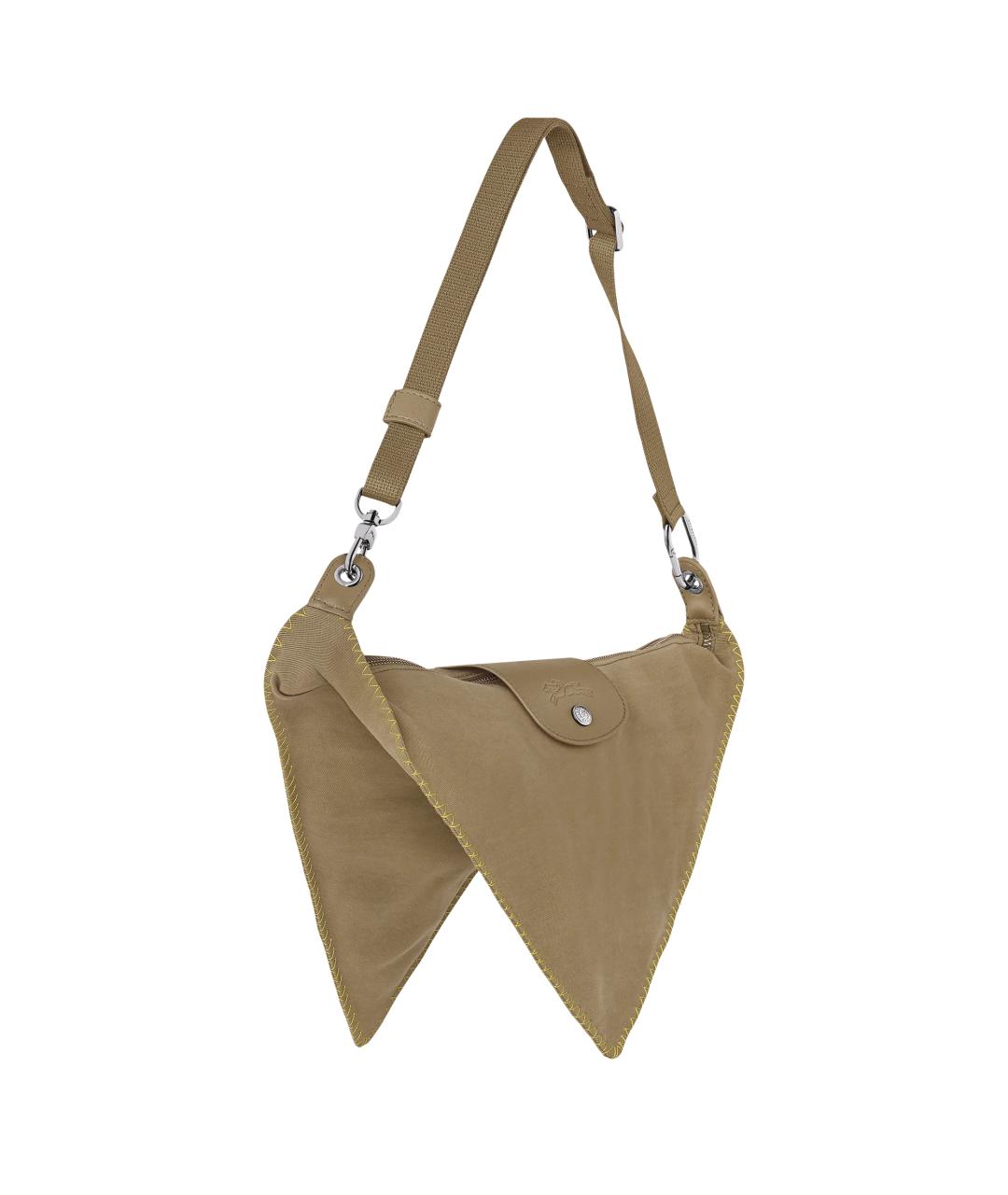LONGCHAMP Хаки тканевая сумка через плечо, фото 2