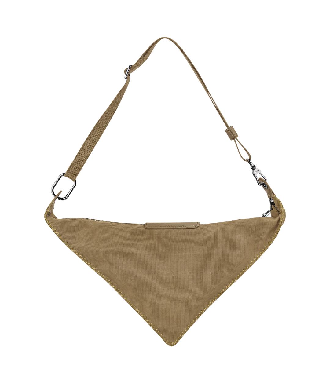 LONGCHAMP Хаки тканевая сумка через плечо, фото 3