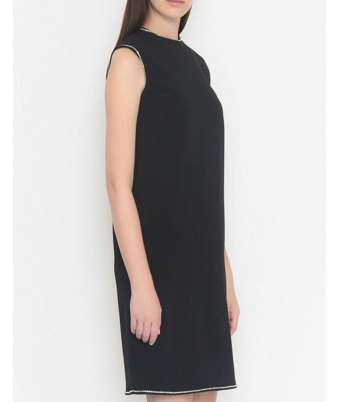 SPORTMAX Черное вискозное вечернее платье, фото 6