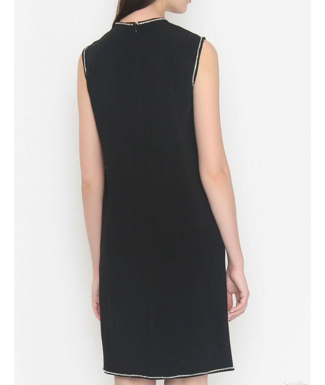 SPORTMAX Черное вискозное вечернее платье, фото 2