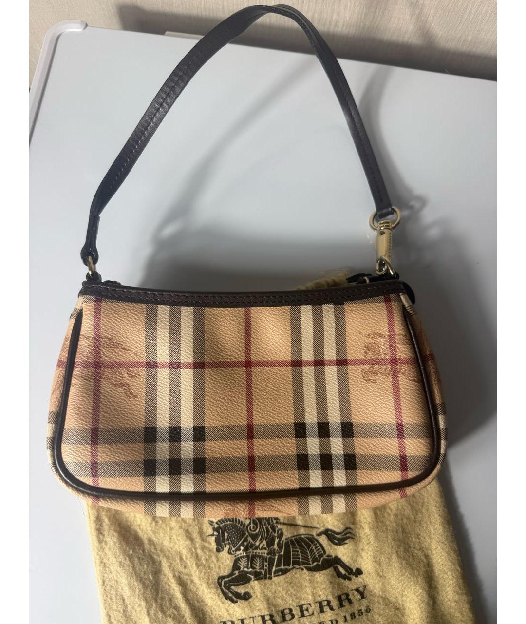 BURBERRY Бежевая сумка с короткими ручками, фото 3