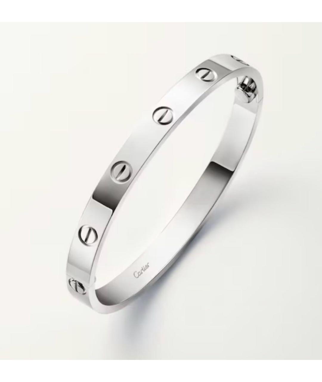 CARTIER Серебряный браслет из белого золота, фото 3