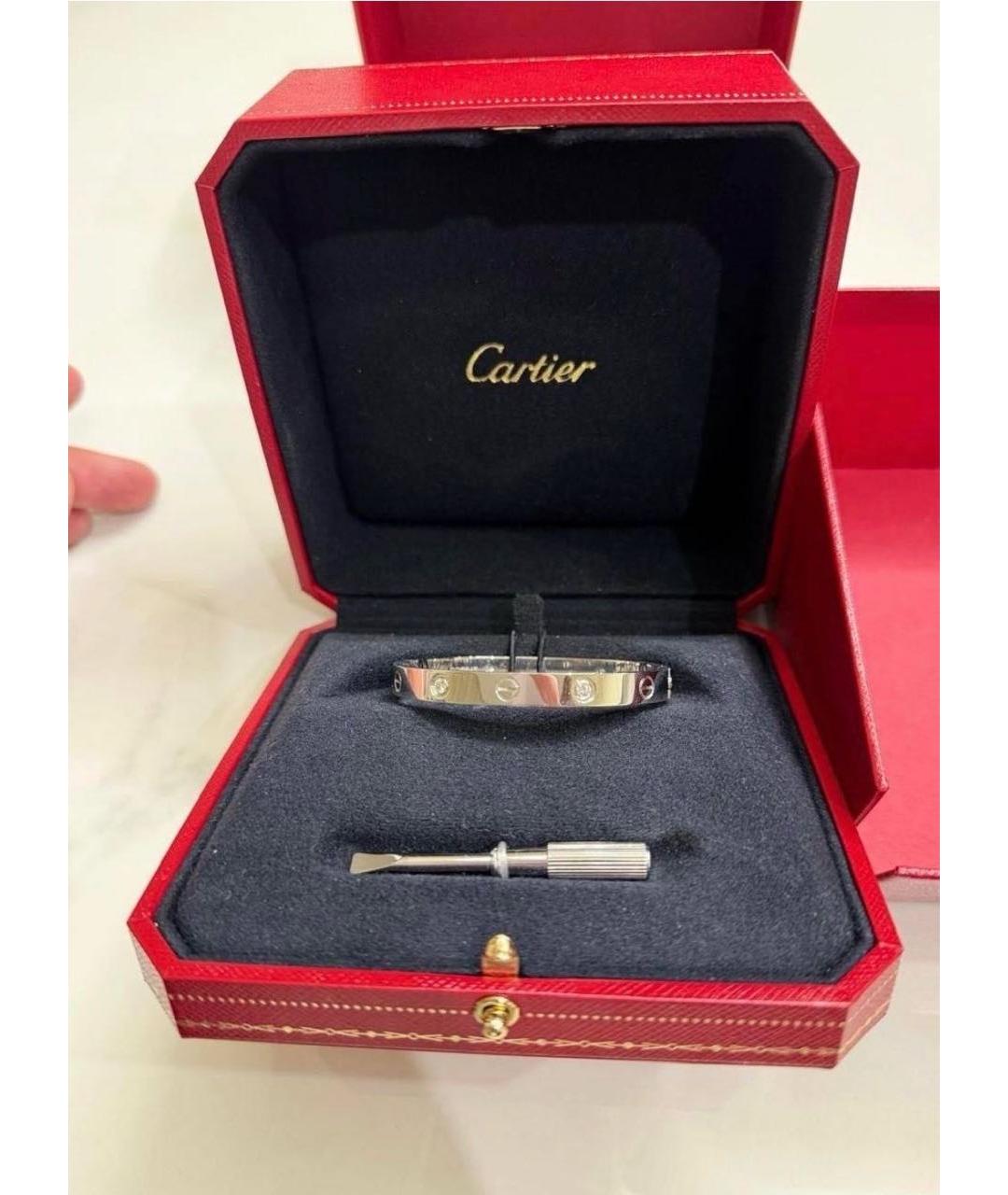 CARTIER Серебряный браслет из белого золота, фото 2