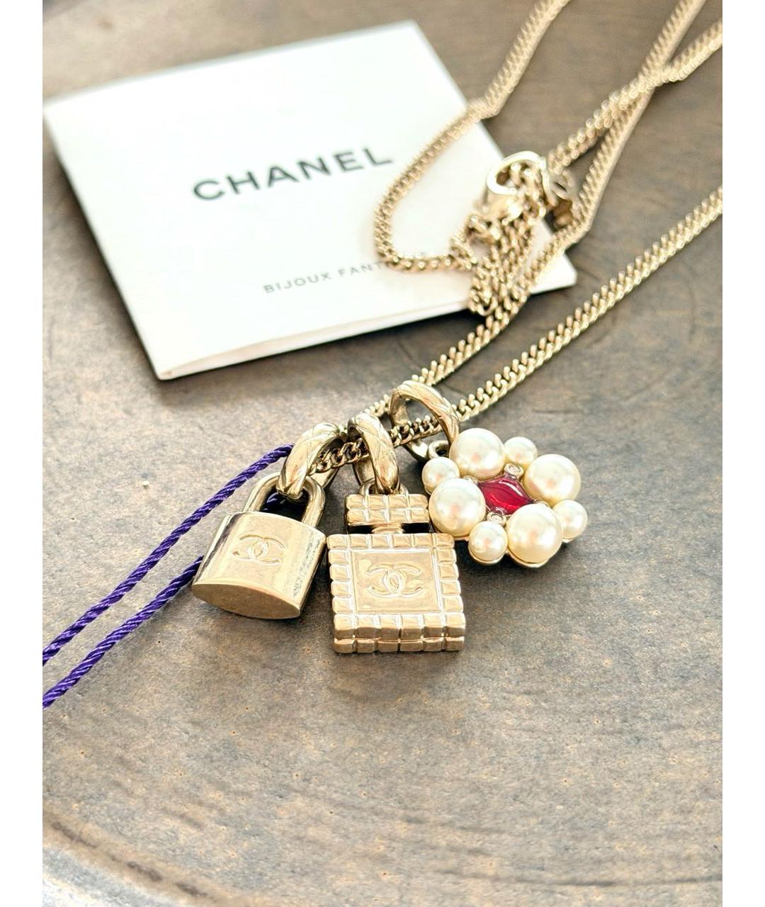CHANEL Золотое колье, фото 3