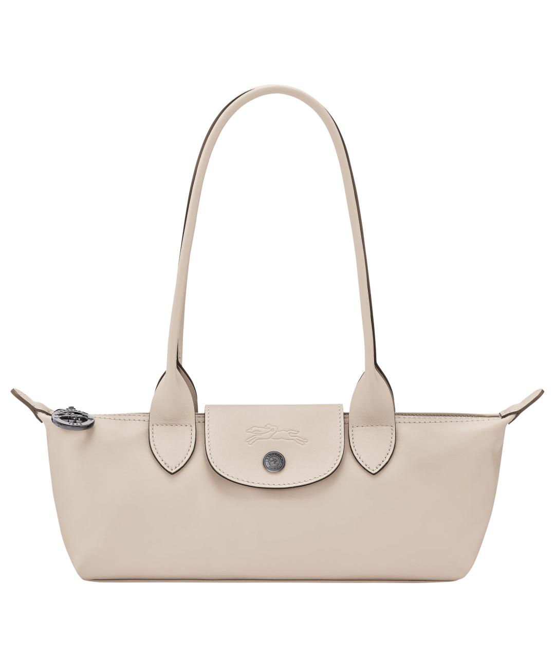 LONGCHAMP Бежевая кожаная сумка через плечо, фото 1