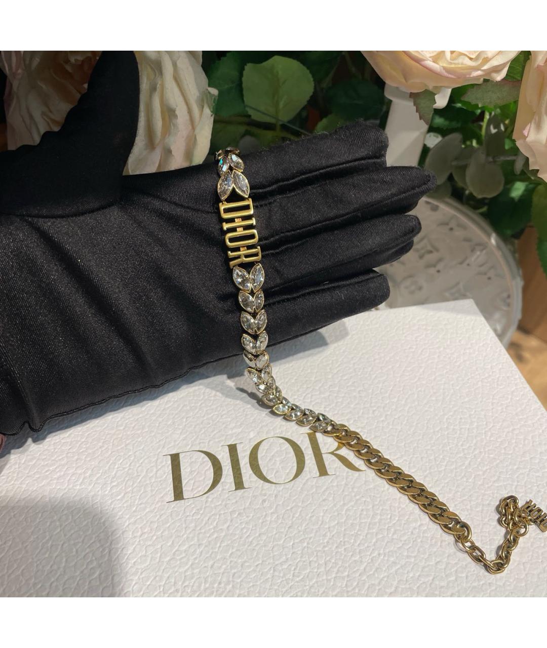 CHRISTIAN DIOR Золотое колье, фото 5