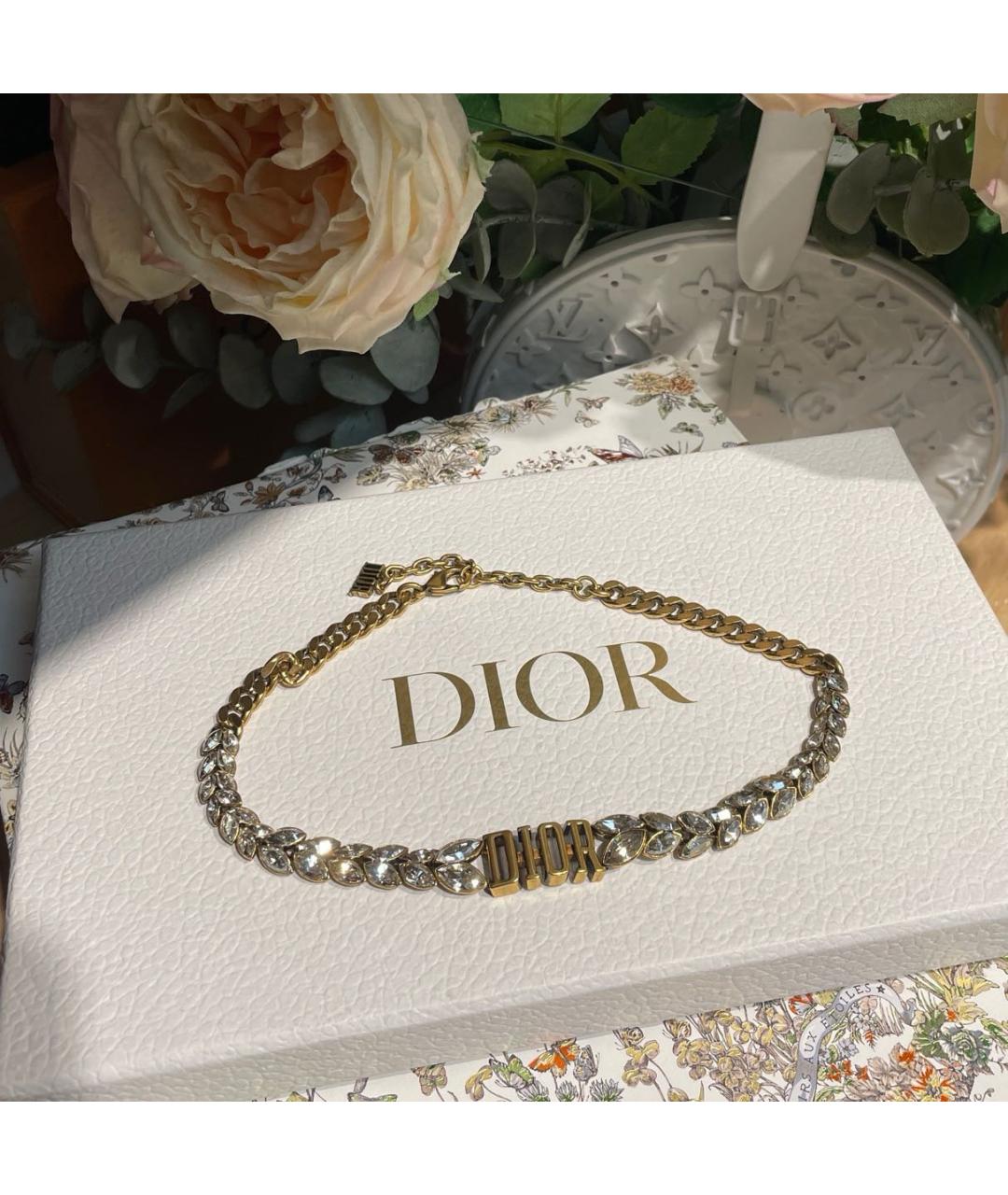 CHRISTIAN DIOR Золотое колье, фото 9