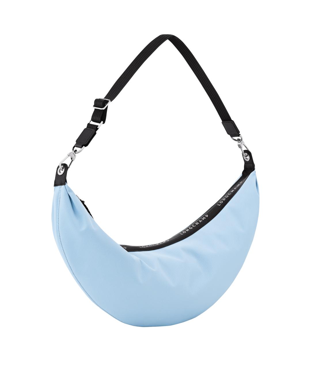 LONGCHAMP Голубая тканевая сумка через плечо, фото 2