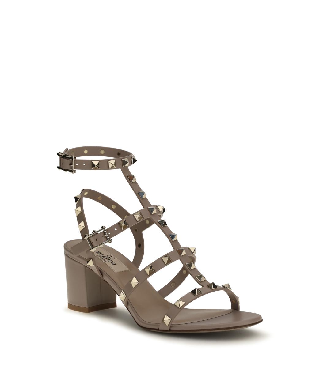 VALENTINO Розовые кожаные сандалии, фото 2