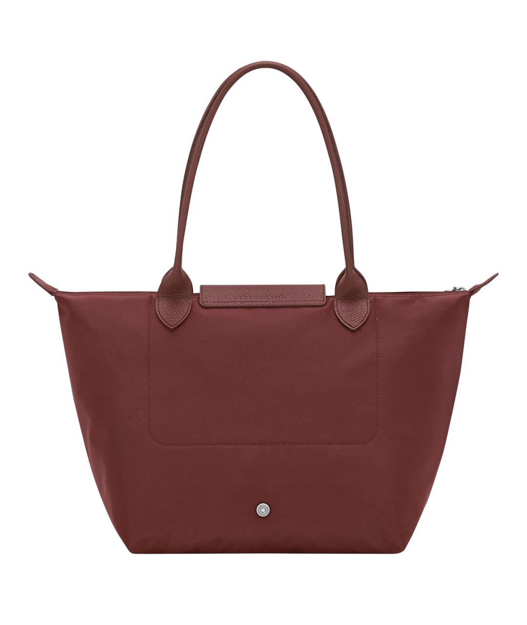LONGCHAMP Бордовая тканевая сумка с короткими ручками, фото 2