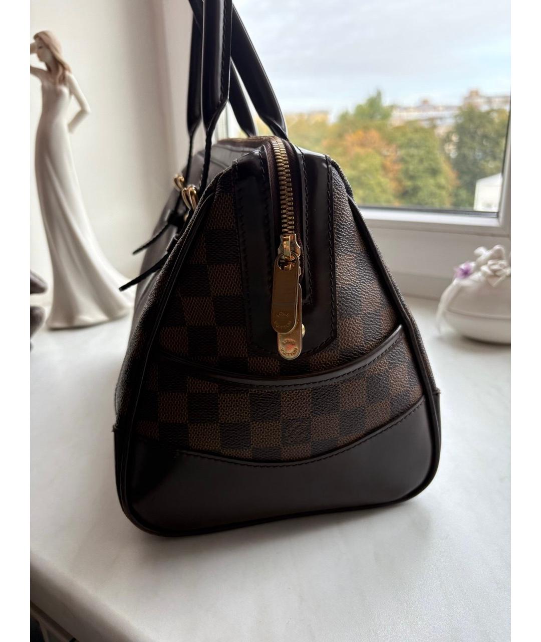 LOUIS VUITTON Коричневая сумка с короткими ручками, фото 8