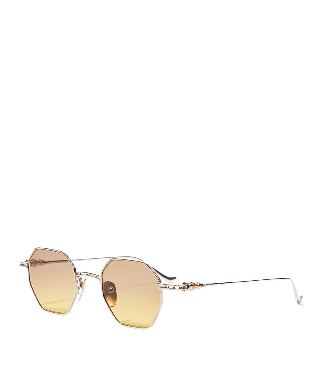 CHROME HEARTS Золотые металлические солнцезащитные очки, фото 2