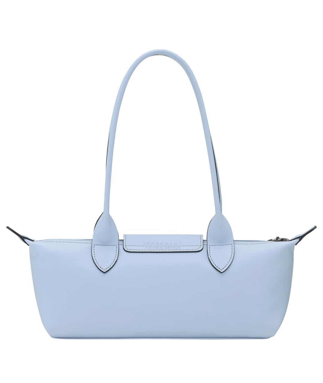 LONGCHAMP Голубая кожаная сумка через плечо, фото 2