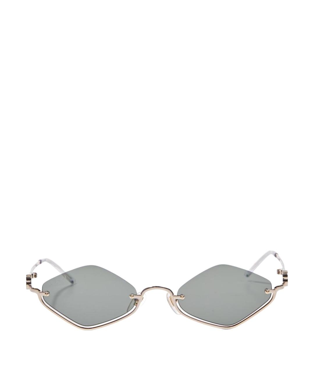 GUCCI Серые металлические солнцезащитные очки, фото 1