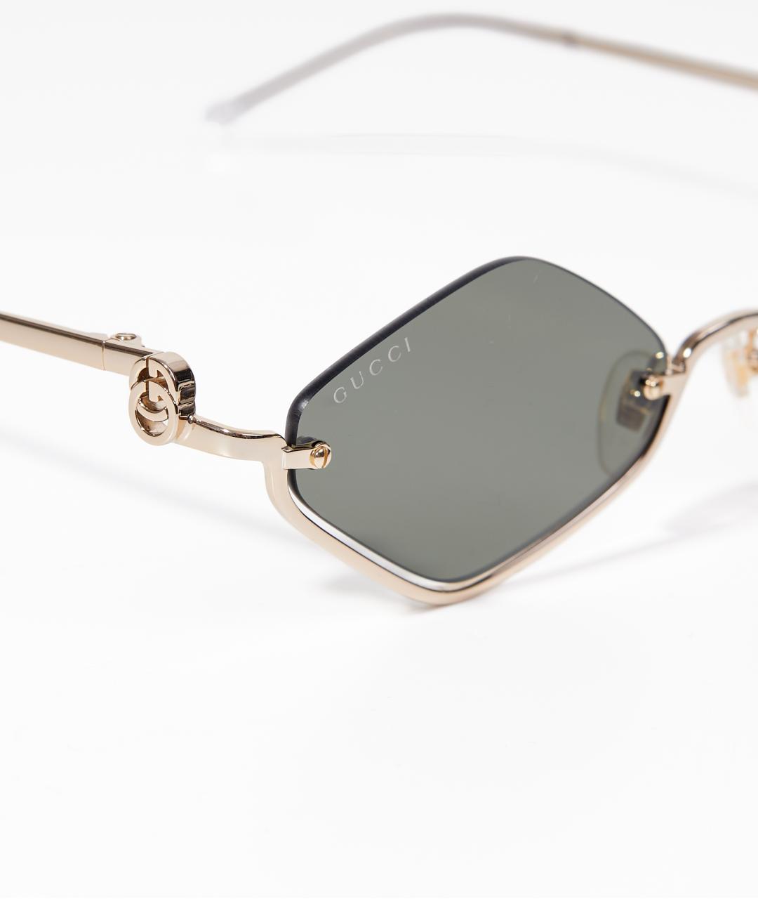 GUCCI Серые металлические солнцезащитные очки, фото 4