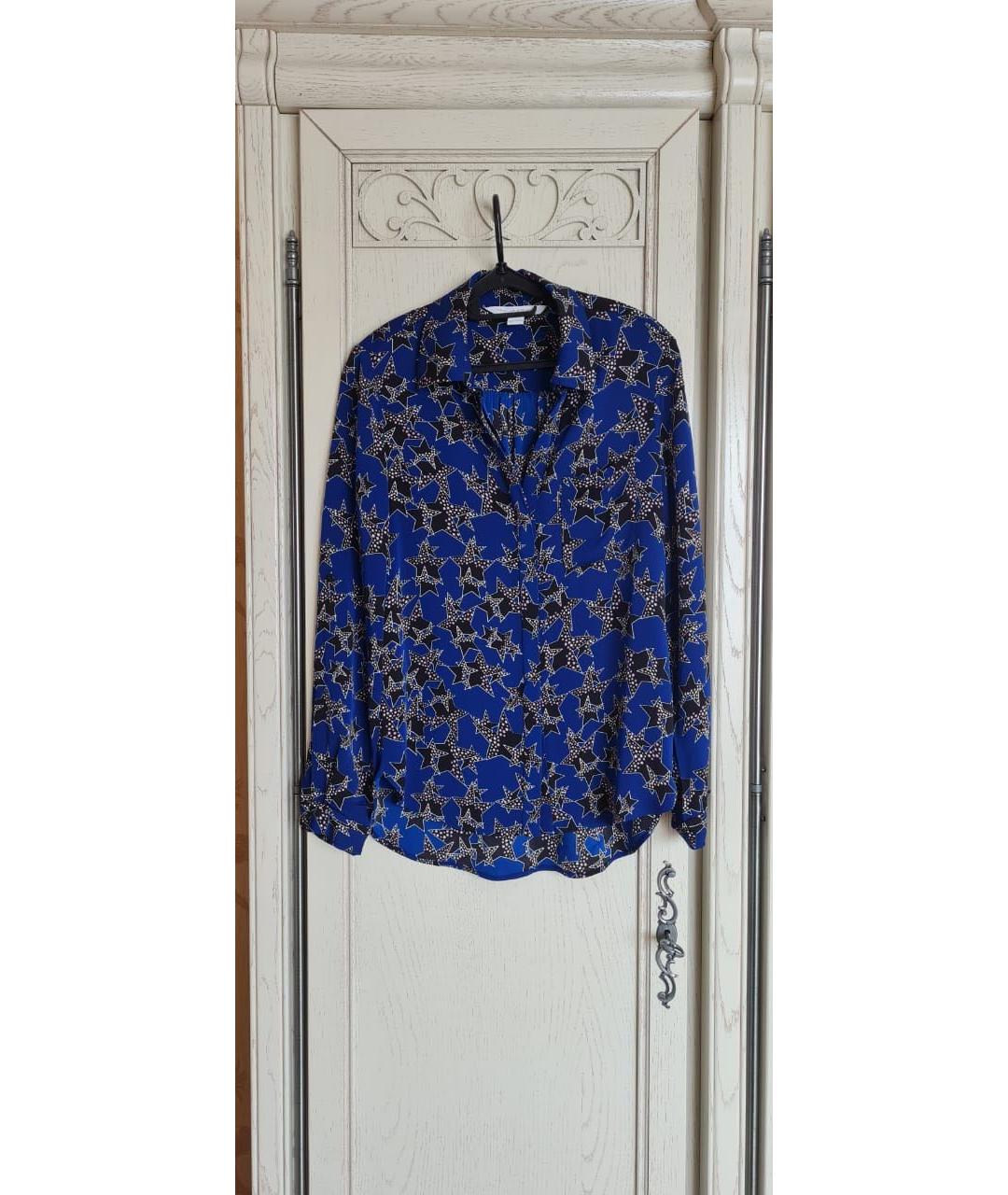 DIANE VON FURSTENBERG Синяя блузы, фото 3