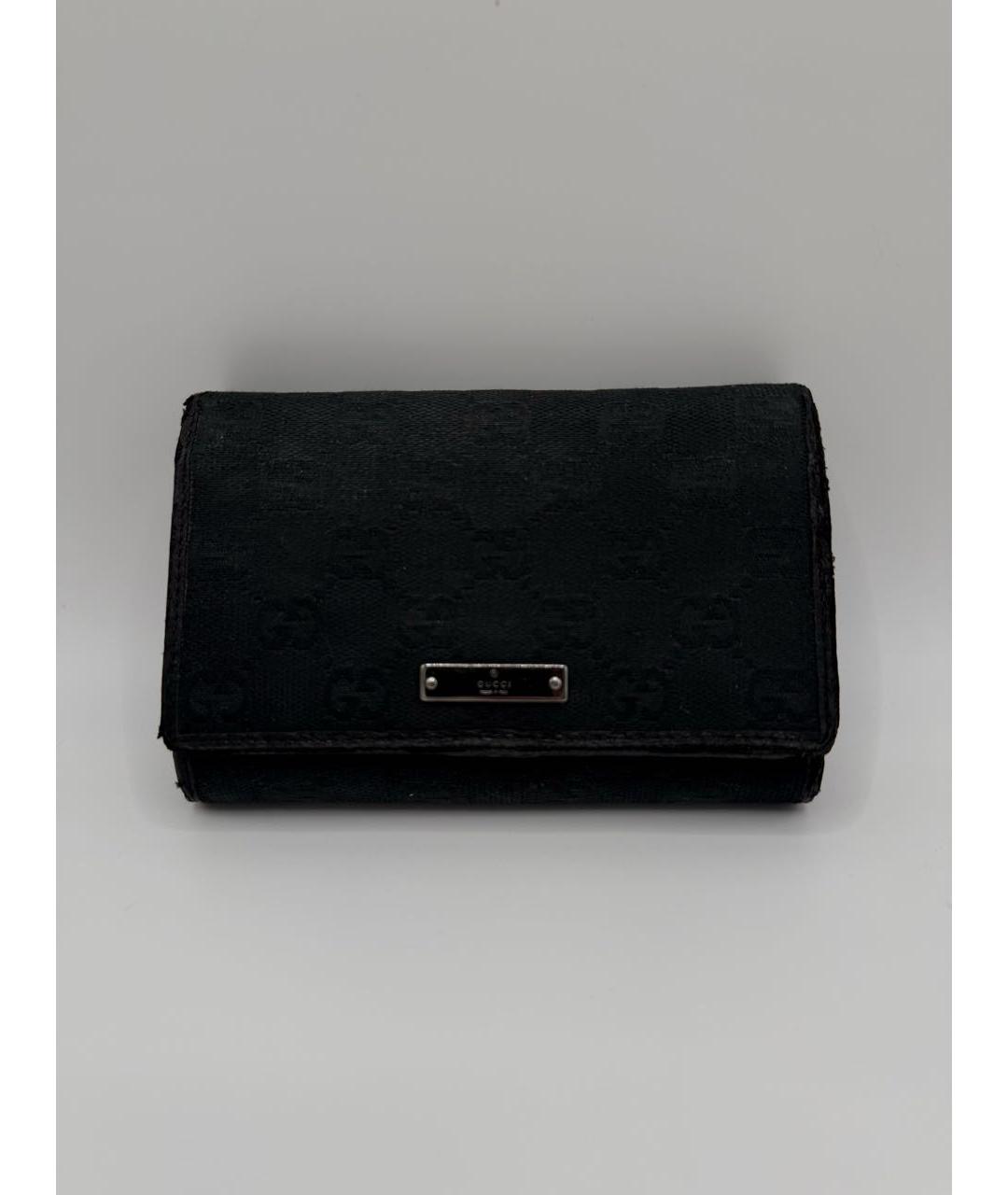 GUCCI Черный кожаный кошелек, фото 8