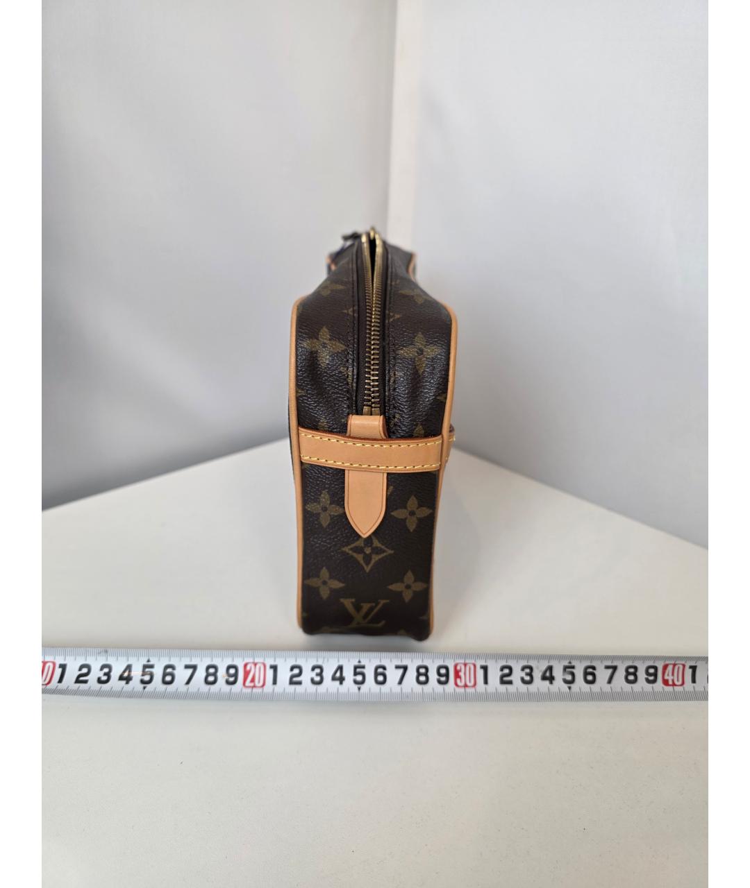 LOUIS VUITTON Коричневая косметичка из искусственной кожи, фото 2