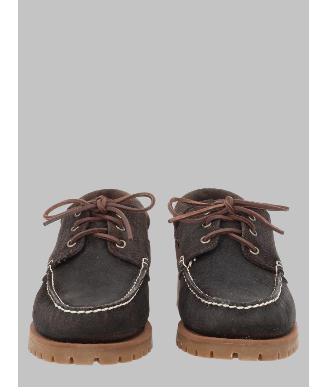 SEBAGO Коричневые замшевые низкие ботинки, фото 3