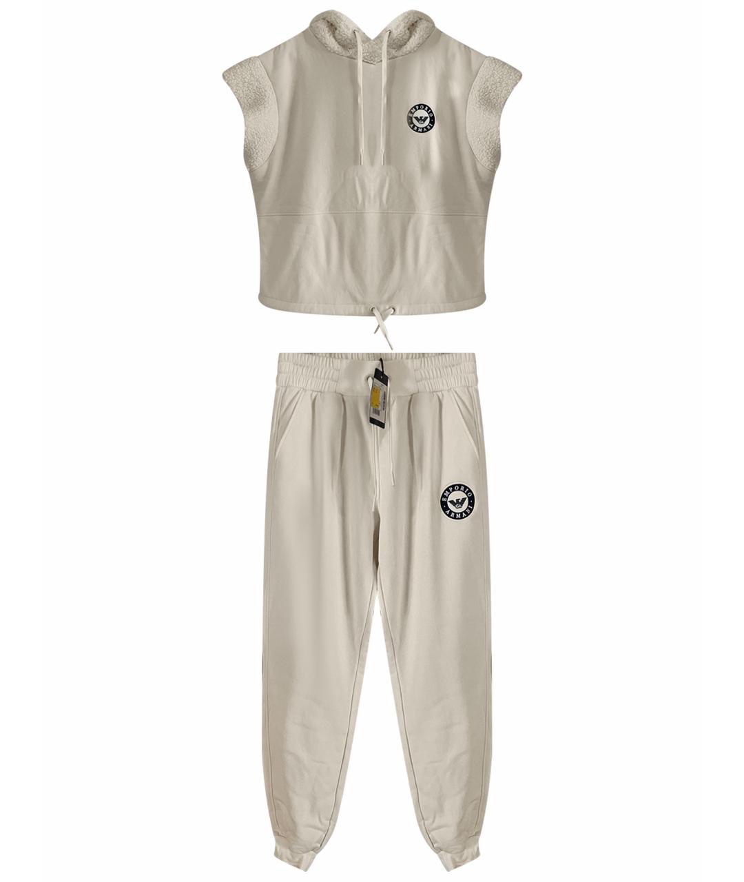 EMPORIO ARMANI Белый хлопковый спортивные костюмы, фото 1