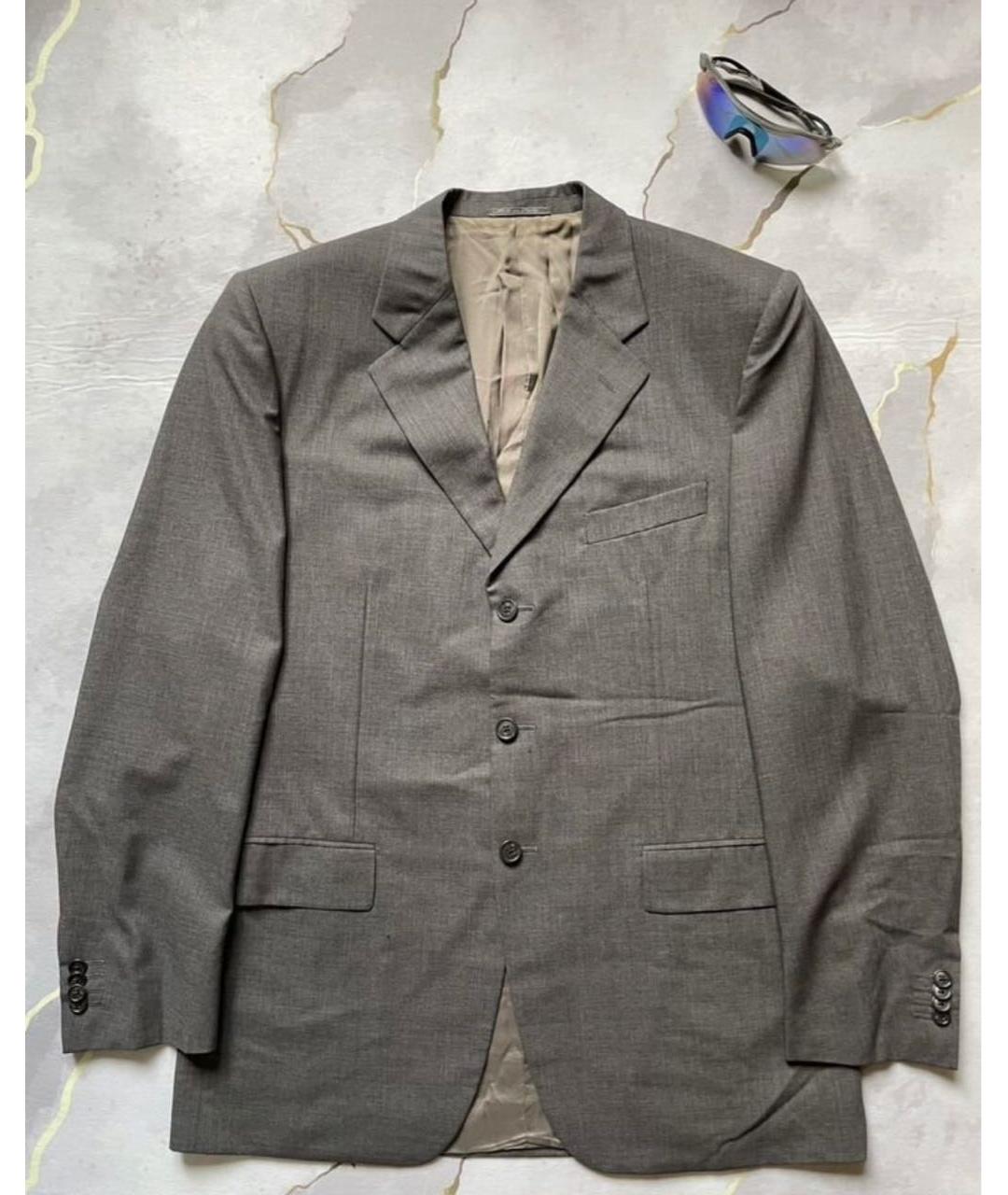 CORNELIANI Серый вискозный пиджак, фото 6