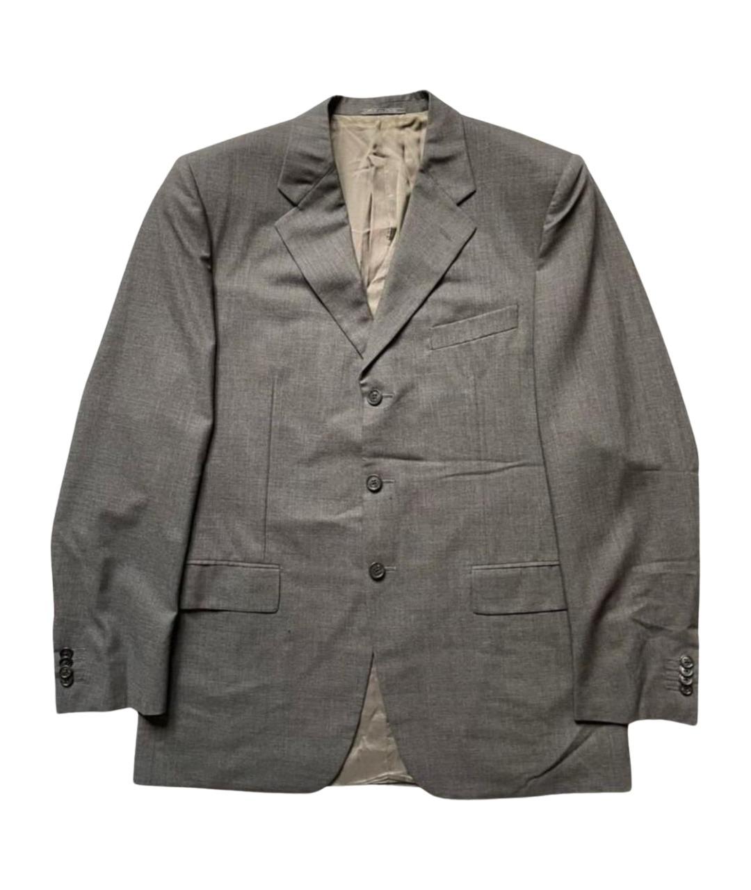 CORNELIANI Серый вискозный пиджак, фото 1