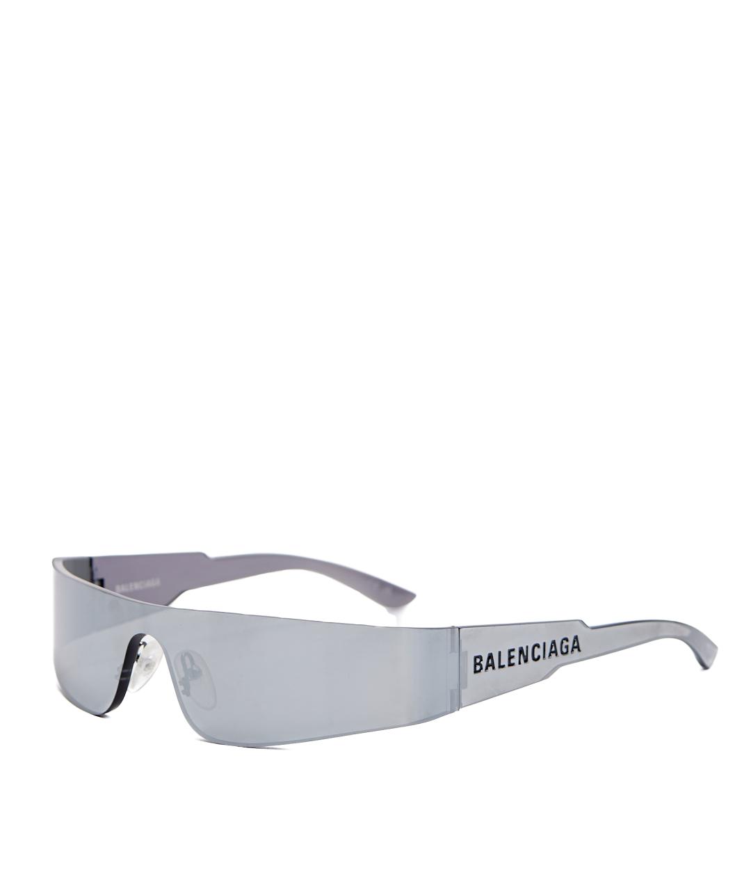 BALENCIAGA Серые пластиковые солнцезащитные очки, фото 2