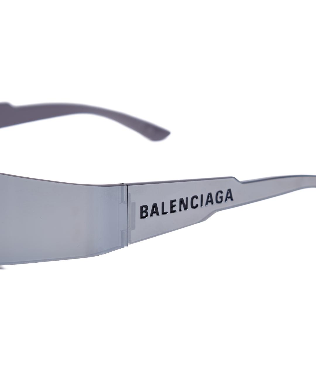 BALENCIAGA Серые пластиковые солнцезащитные очки, фото 5