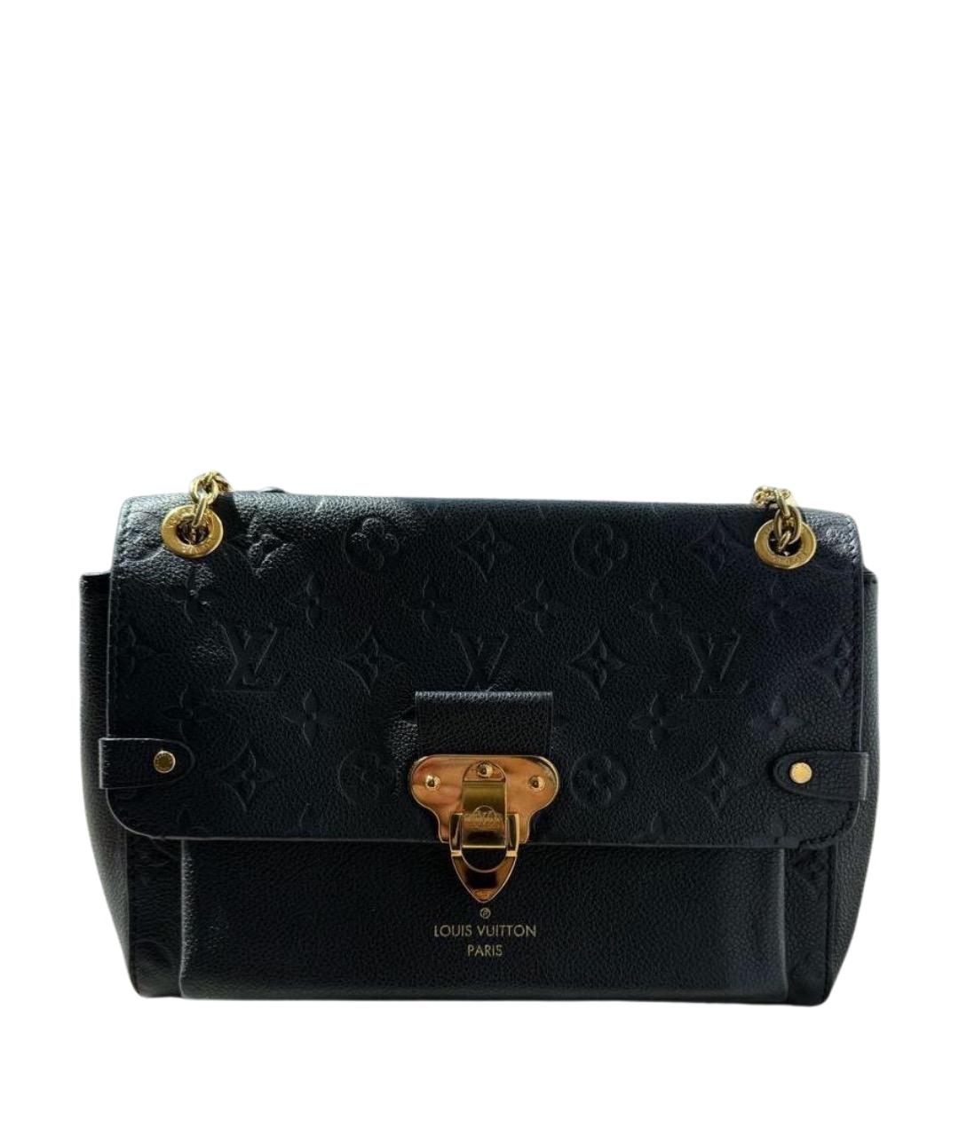 LOUIS VUITTON Черная кожаная сумка через плечо, фото 1