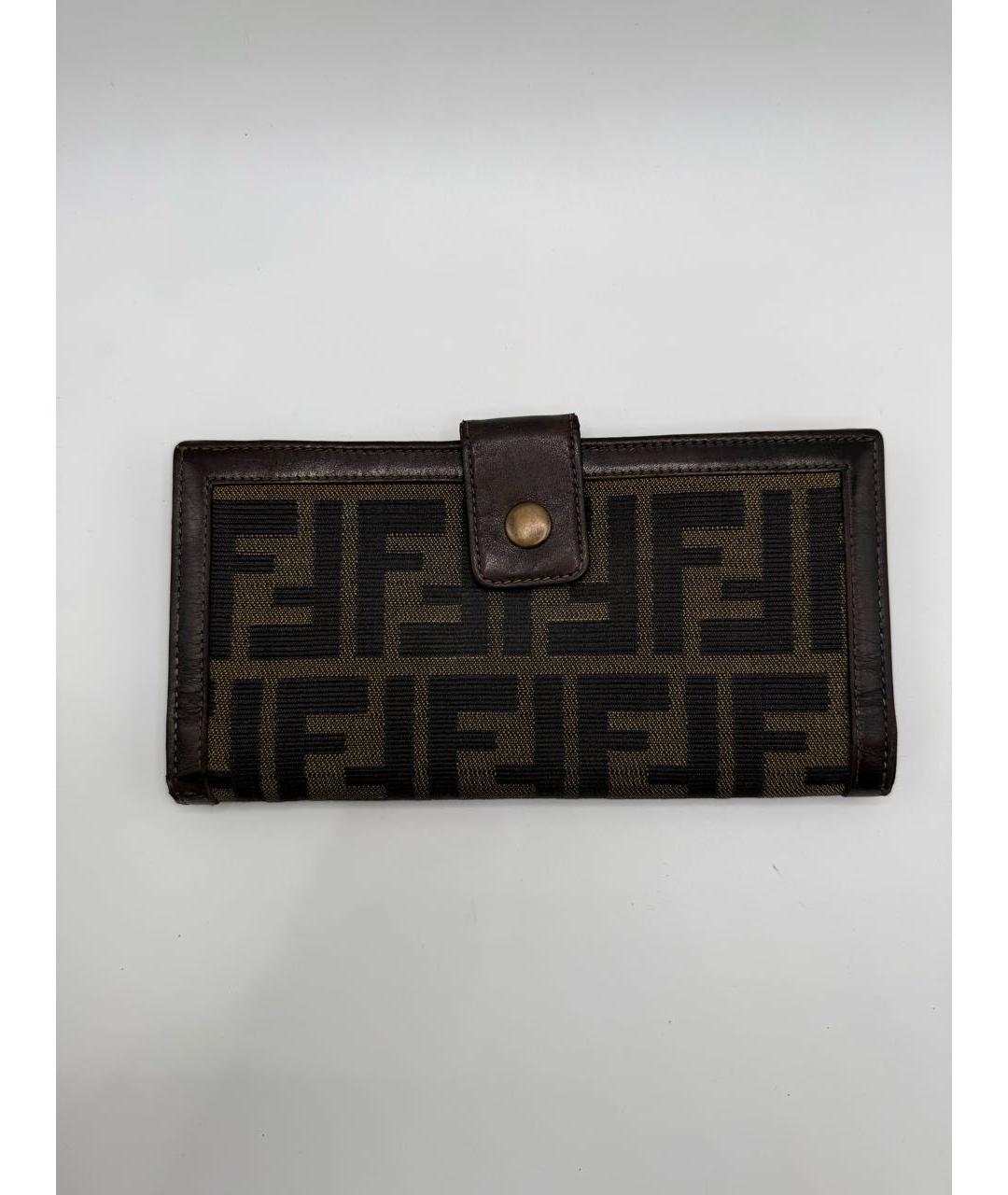 FENDI Коричневый кошелек, фото 2