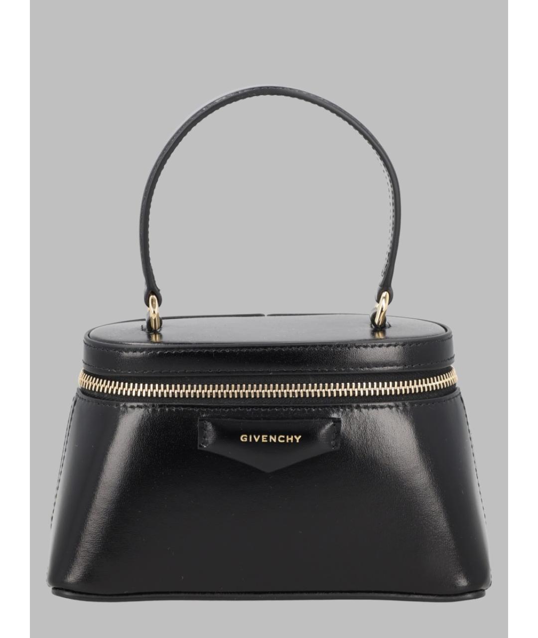 GIVENCHY Черная кожаная сумка с короткими ручками, фото 3