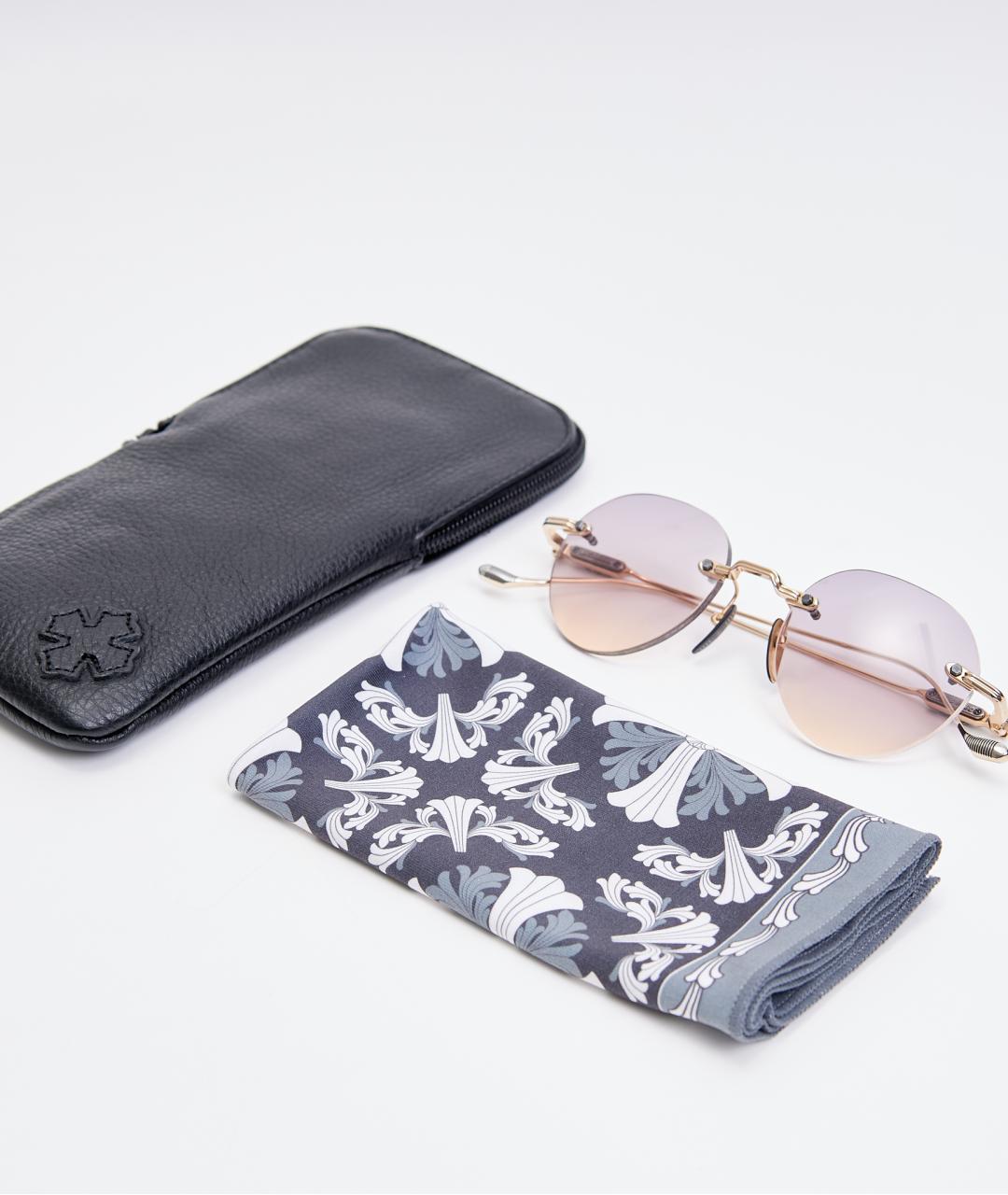 CHROME HEARTS Розовые металлические солнцезащитные очки, фото 4