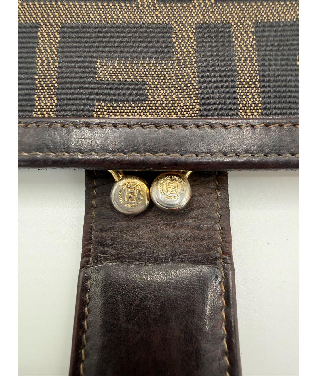 FENDI Коричневый кошелек, фото 4