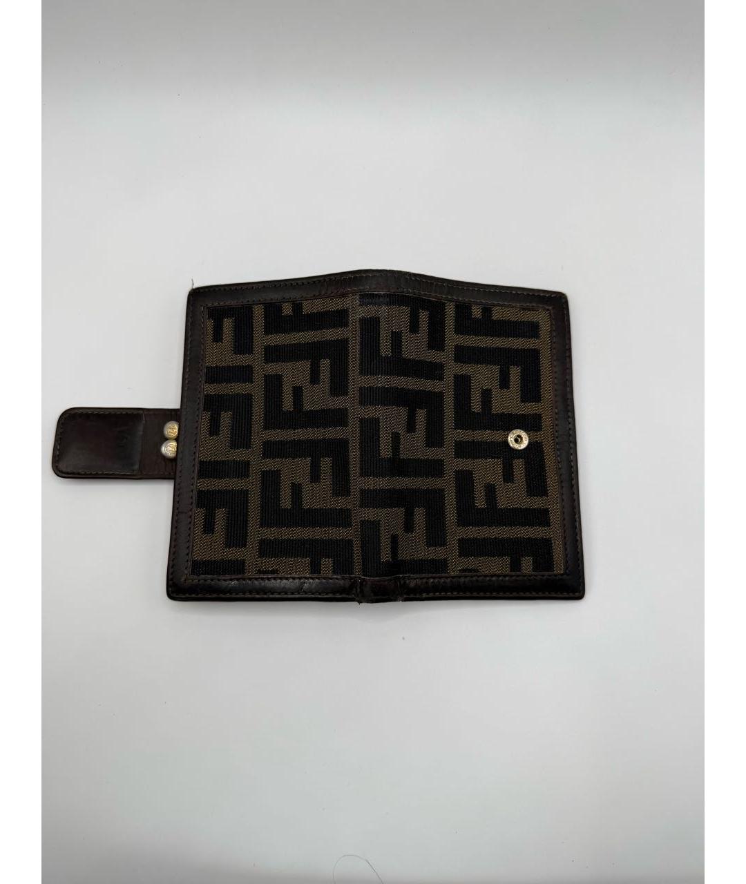 FENDI Коричневый кошелек, фото 3